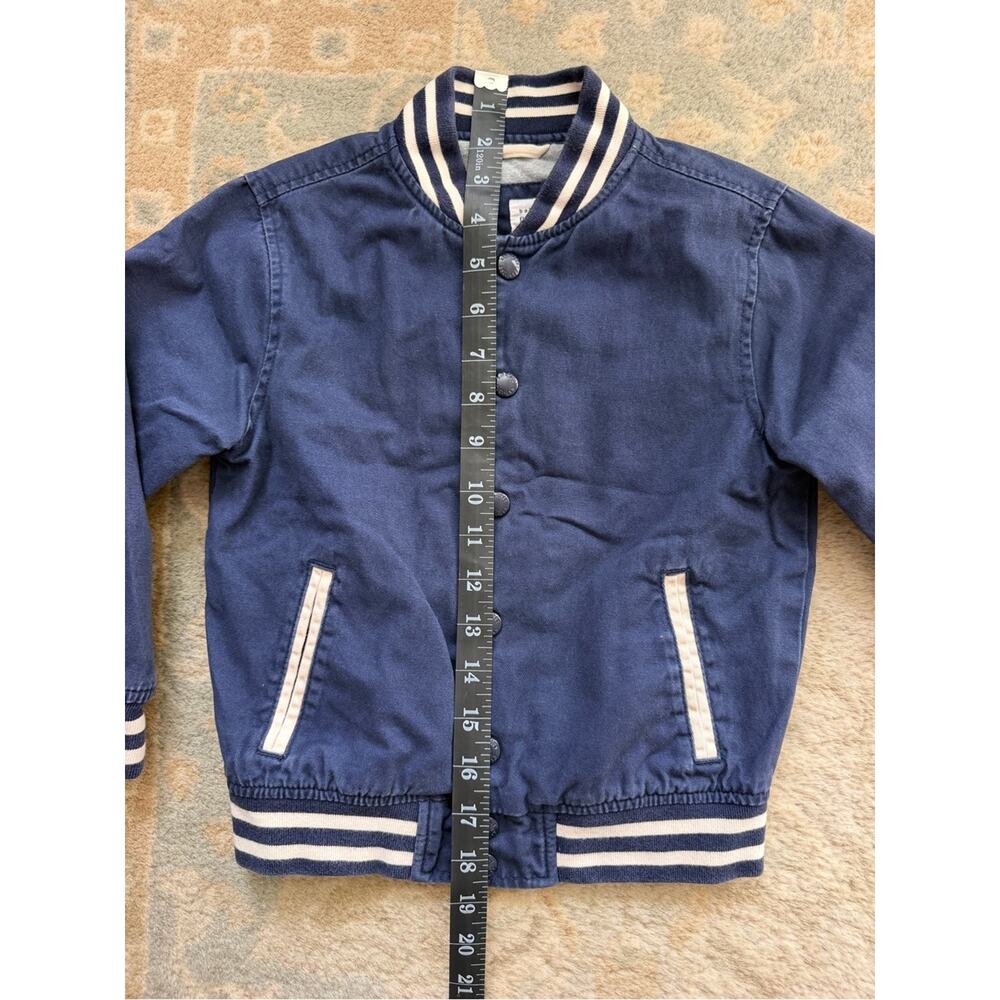 Baby Gap Boys Varsity Style Jacket Navy Blue Boys Size 5 Toddler - Picture 5 of 9